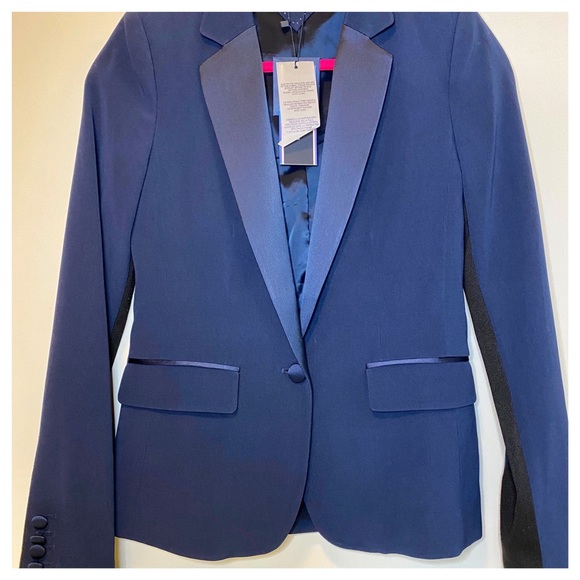 tommy hilfiger navy blazer womens